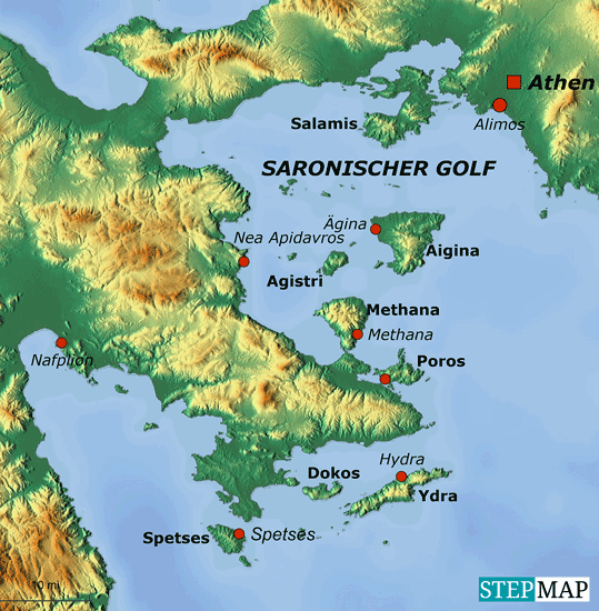 StepMap-Karte-Saronischer-Golf