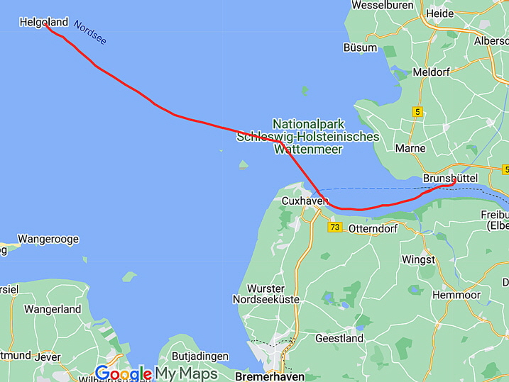 Karte-Helgoland-Brunsbttel